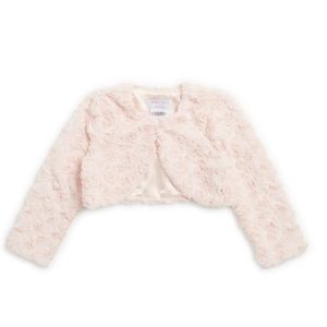 NWT Faux Fur Shrug 2T